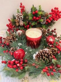 ΧΡΙΣΤΟΥΓΕΝΝΙΑΤΙΚΟ ΠΟΤΗΡΙ RED MIRROR (μικρό)